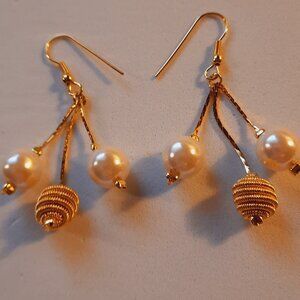 Brand New Handmade Exceptionally Gorgeous White Pearls Earrings